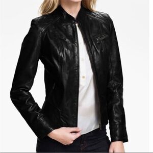 Bod & Christensen Leather Moto Jacket